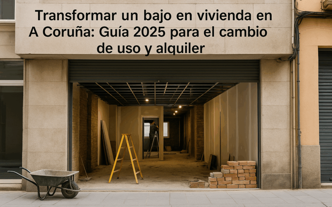 Transformar un bajo en vivienda en A Coruña: Guía 2025 para el cambio de uso y alquiler